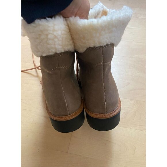 MIA BNWOT "Regis" Combat Boot shearling Hiking Womens Size 8 lace up - Picture 8 of 9